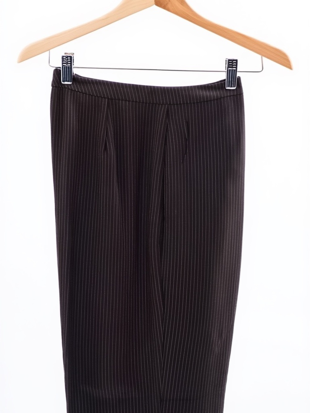 Tahari  Brown Pinstripe Pant Suit - Picture 10 of 10